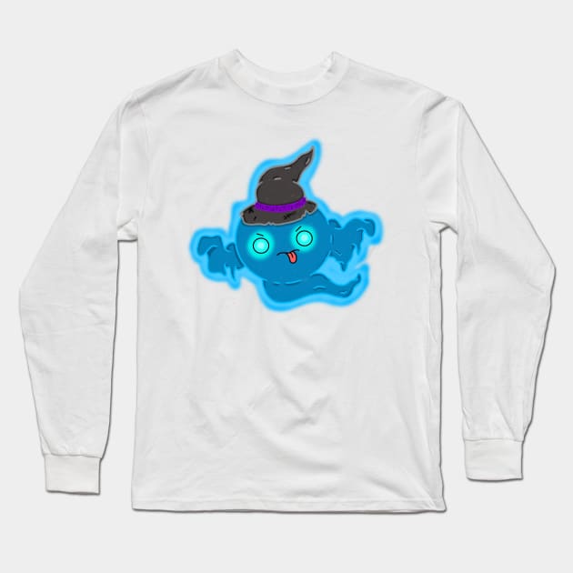 Ghost Wizard Long Sleeve T-Shirt by pkmnTrainerJosh